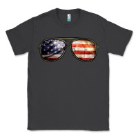 Smoke amerıcan flag glasses Classic Tee - BarkalooDesign