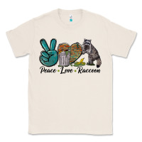 Natural Peace love raccoon Classic Tee - LillyAllenDesigns