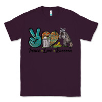 Plum Peace love raccoon Classic Tee - LillyAllenDesigns