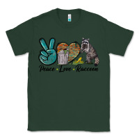 Sports Green Peace love raccoon Classic Tee - LillyAllenDesigns