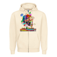 Sandshell Embrace neurodiversity Zipper Hoodie - FaDigitalArtStudio