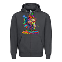 Smoke Embrace neurodiversity Zipper Hoodie - FaDigitalArtStudio