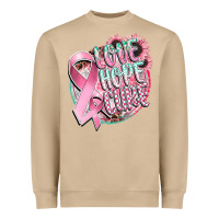 Mushroom love hope cure Heavyweight Sweatshirt - CowGirlArtShop
