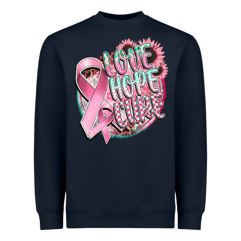 Love Hope Cure Heavyweight Sweatshirt by CowGirlArtShop | Teevron