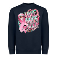 Navy love hope cure Heavyweight Sweatshirt - CowGirlArtShop