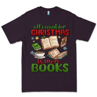 Plum all i want for christmas is more books Premium Tee - MaliasSmallBusiness