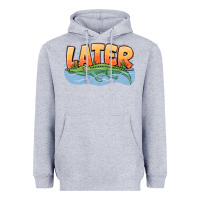 Heather Grey Later Heavyweight Hoodie - CowhideDigitalArt