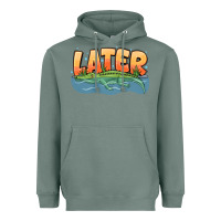 Sage Later Heavyweight Hoodie - CowhideDigitalArt