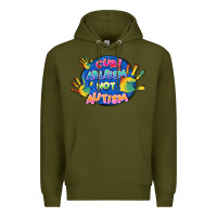 Army Green Cure ableism not Autism Premium Hoodie - FaDigitalArtStudio