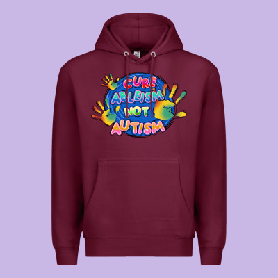 Cure Ableism Not Autism Premium Hoodie Designed By Fadigitalartstudio