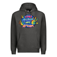 Charcoal Heather Cure ableism not Autism Premium Hoodie - FaDigitalArtStudio