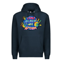 Navy Cure ableism not Autism Premium Hoodie - FaDigitalArtStudio
