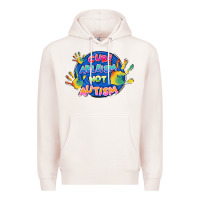 Pale Pink Cure ableism not Autism Premium Hoodie - FaDigitalArtStudio