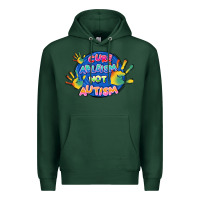 Sports Green Cure ableism not Autism Premium Hoodie - FaDigitalArtStudio