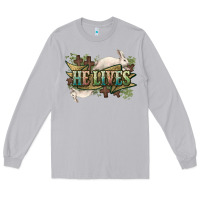 Moon Dust He lives Easter Long Sleeve Tee - NancyCooperArtShop