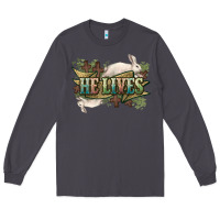 Smoke He lives Easter Long Sleeve Tee - NancyCooperArtShop