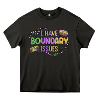 Asphalt ı have boundary ıssues Heavy Core Tee - MaliasSmallBusiness