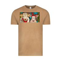 Vintage Camel Charolais bull and calf Vintage Tee - RanaPortraitStore