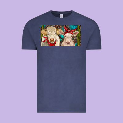 Charolais Bull And Calf Vintage Tee Designed By Ranaportraitstore