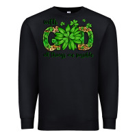 Black With god all things are possible St. Patrick's Day Premium Sweatshirt - LillyAllenDesigns