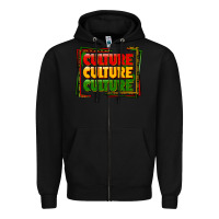 Black culture Zipper Hoodie - FaDigitalArtStudio