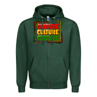 Sports Green culture Zipper Hoodie - FaDigitalArtStudio