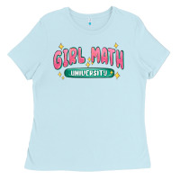 Baby Blue girl math university Ladies Tee - MaliasSmallBusiness