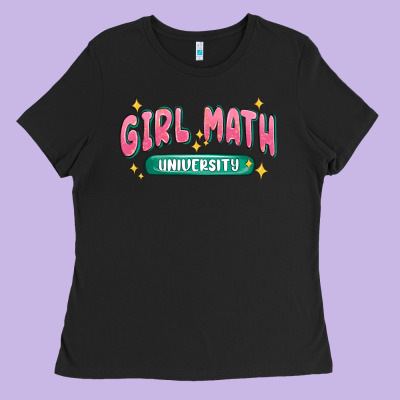 Girl Math University Ladies Tee Designed By Maliassmallbusiness