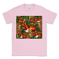 Bubblegum Pink Christmas Santa Claus peace hand Classic Tee - Jasminsmagicworld