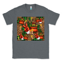 Charcoal Heather Christmas Santa Claus peace hand Classic Tee - Jasminsmagicworld