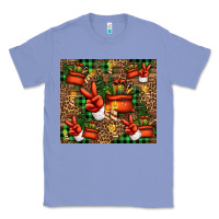 Colony Blue Christmas Santa Claus peace hand Classic Tee - Jasminsmagicworld