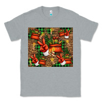 Heather Grey Christmas Santa Claus peace hand Classic Tee - Jasminsmagicworld