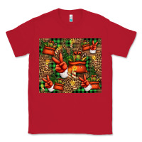 Red Christmas Santa Claus peace hand Classic Tee - Jasminsmagicworld