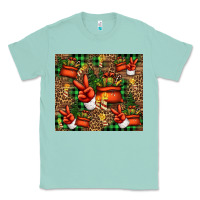 Seafoam Christmas Santa Claus peace hand Classic Tee - Jasminsmagicworld