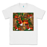White Christmas Santa Claus peace hand Classic Tee - Jasminsmagicworld