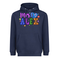 Navy mrs Heavyweight Hoodie - CowhideDigitalArt