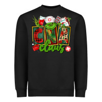 Black cna  certified nursing assistant claus Heavyweight Sweatshirt - CowGirlArtShop