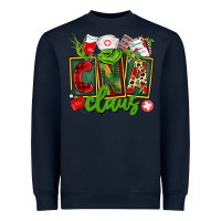 Navy cna  certified nursing assistant claus Heavyweight Sweatshirt - CowGirlArtShop