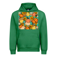 Emerald pumpkin sunflowers leaves Urban Hoodie - Artiststas