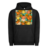 Pigment Black pumpkin sunflowers leaves Urban Hoodie - Artiststas