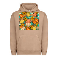 Pigment Burro pumpkin sunflowers leaves Urban Hoodie - Artiststas