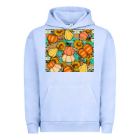 Pigment Grape Ice pumpkin sunflowers leaves Urban Hoodie - Artiststas