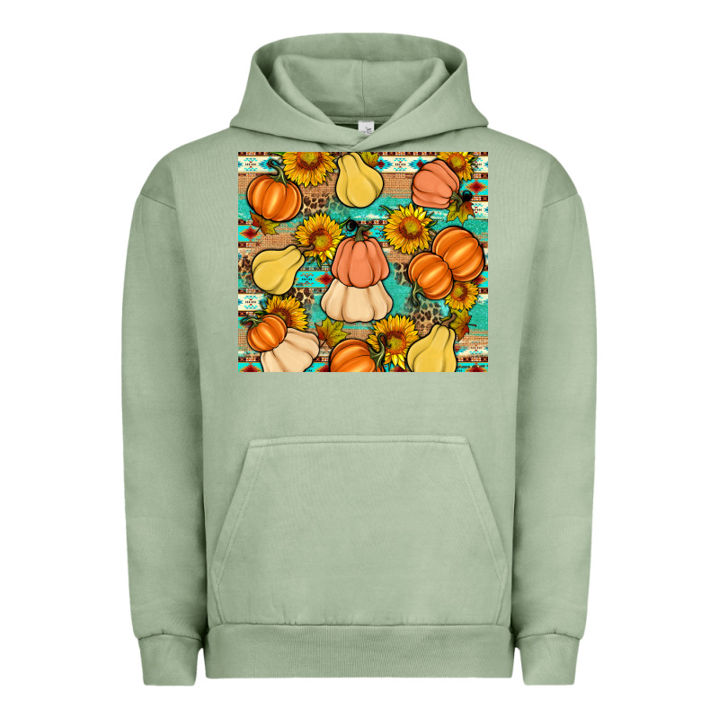 Pumpkin Sunflowers Leaves Urban Hoodie by Artiststas | Teevron