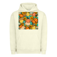 Pigment Pistachio pumpkin sunflowers leaves Urban Hoodie - Artiststas