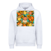 White pumpkin sunflowers leaves Urban Hoodie - Artiststas