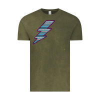 Vintage Olive Purple Border Aztec Pattern Lightning Vintage Tee - Bettercallsaul