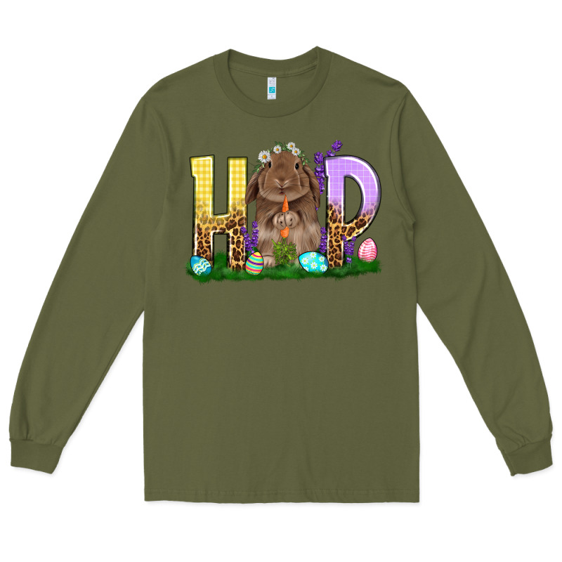 Hop Rabbit Long Sleeve Tee by NancyCooperArtShop | Teevron