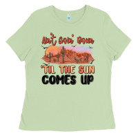 Matcha ain't goin' down 'til the sun comes up Ladies Tee - MaliasSmallBusiness