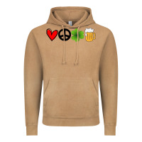 Vintage Camel Funny St Patricks Day Love Peace Clover and Beer Vintage Hoodie - Bettercallsaul