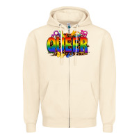 Sandshell queer Zipper Hoodie - FaDigitalArtStudio